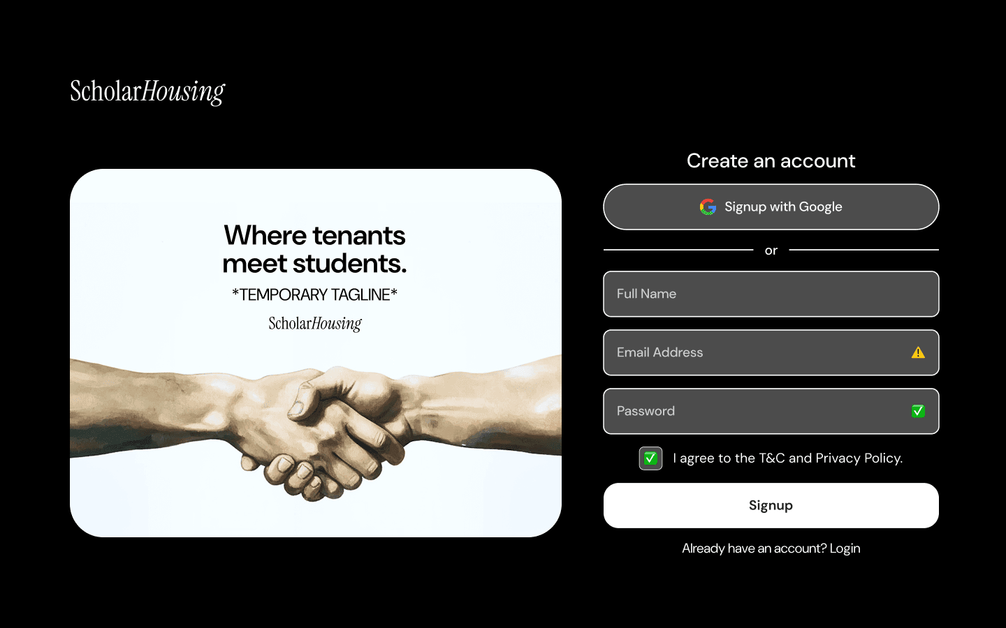 Scholar Housing screenshot